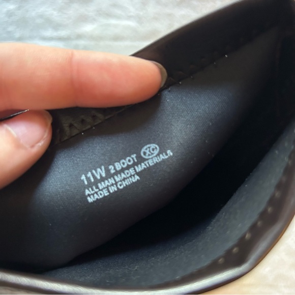 Square Toe Brown Heel Boots - Picture 4 of 5